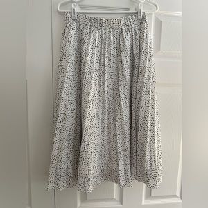 A New Day Pleated Midi Skirt